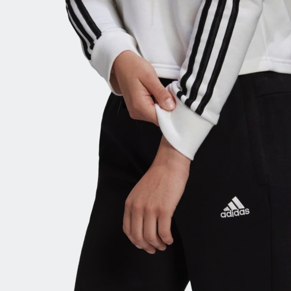 NWT ADIDAS ESSENTIALS 3-STRIPES CROPPED HOODIE - Picture 5 of 15